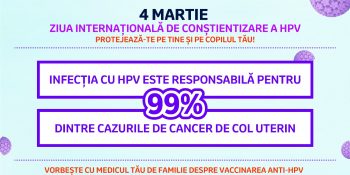 4 Martie - Ziua Internațională de conștientizare a HPV